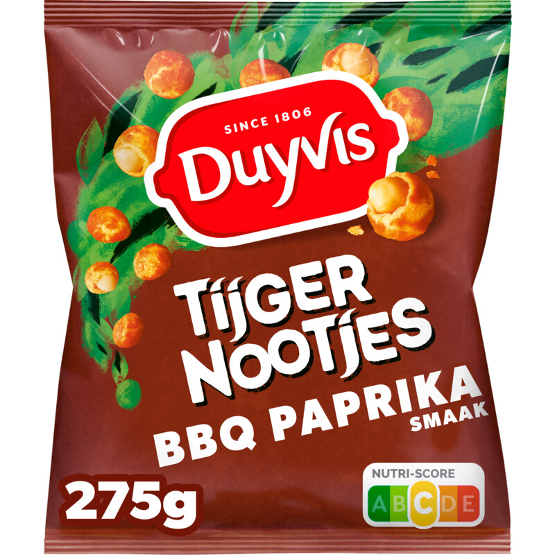 Een afbeelding van Duyvis Tijgernootjes BBQ Paprika