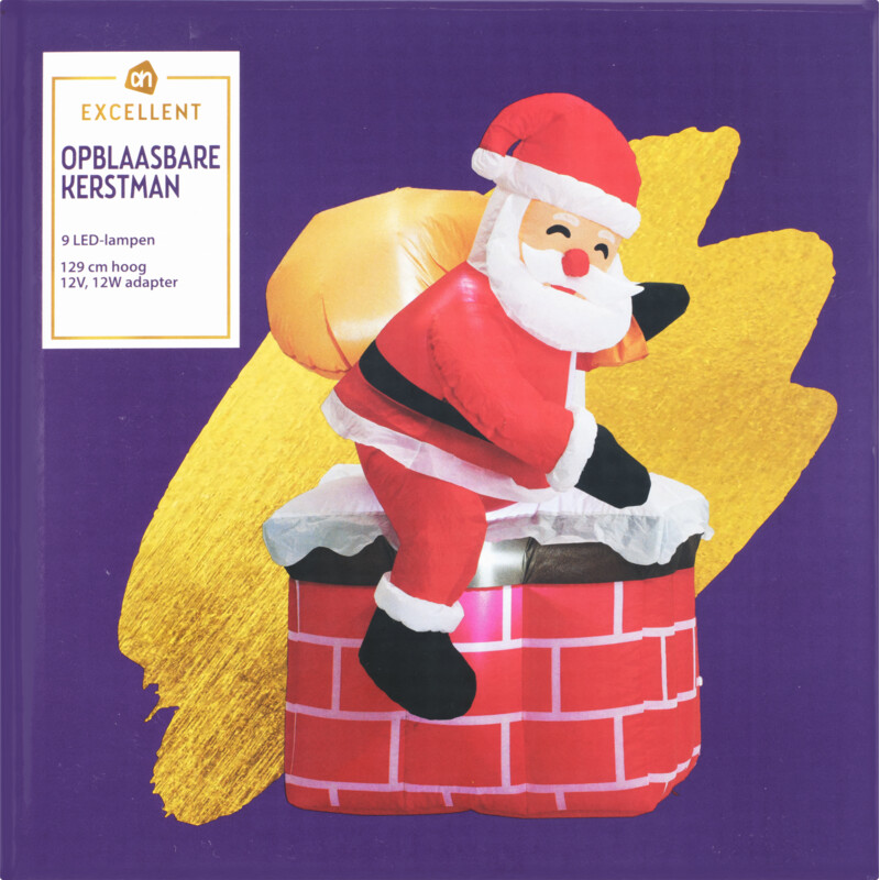 Een afbeelding van AH Opblaasfiguur Kerstman