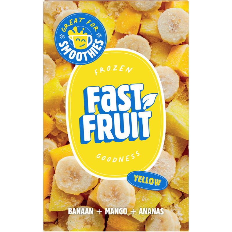 Een afbeelding van Fast Fruit Yellow banaan mango ananas