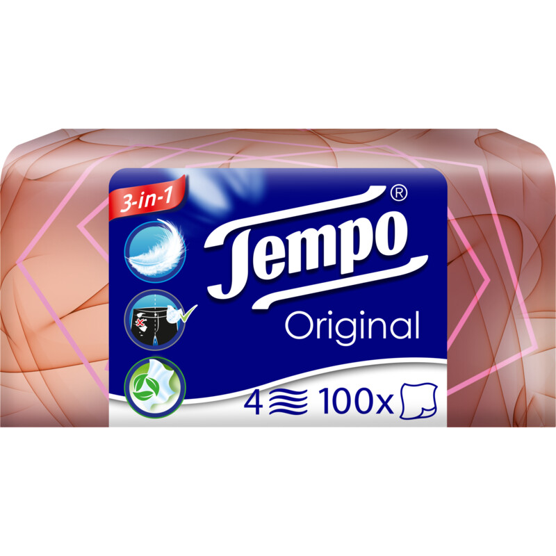 Een afbeelding van Tempo Original box 4-laags zakdoeken