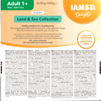 Een afbeelding van IAMS Delights adult 1+ land & sea collection