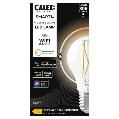 pdp-image-Calex Smart led fil helder A60 E27