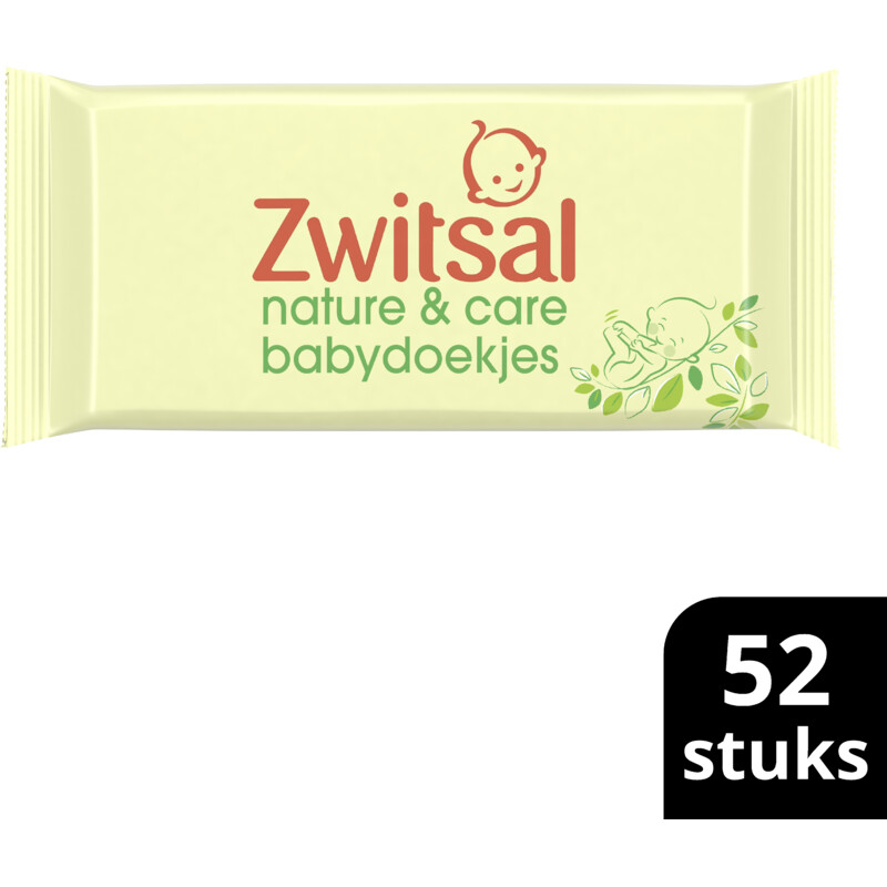 Een afbeelding van Zwitsal Nature & care babydoekjes