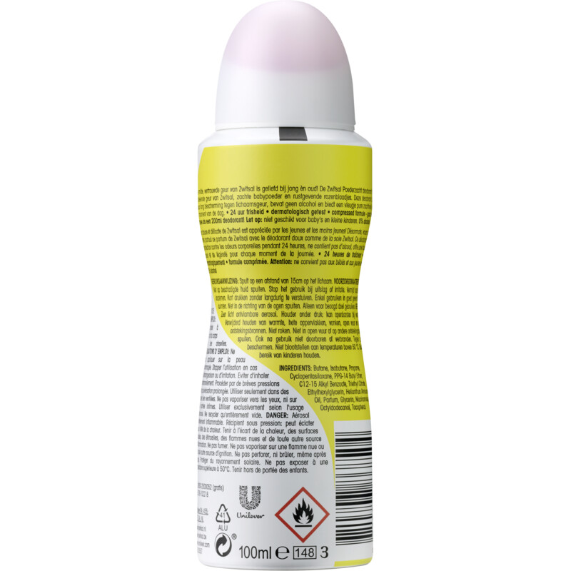 Een afbeelding van Zwitsal Poederzacht deodorant spray