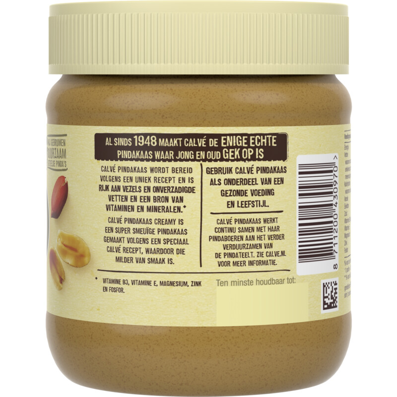 Een afbeelding van Calvé Creamy pindakaas