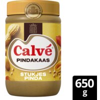 Een afbeelding van Calvé Pindakaas met stukjes pinda