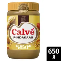 Calvé Pindakaas met stukjes pinda