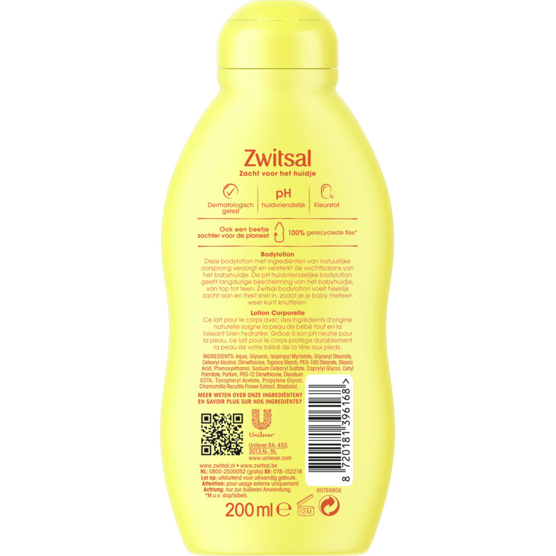 Een afbeelding van Zwitsal Baby bodylotion