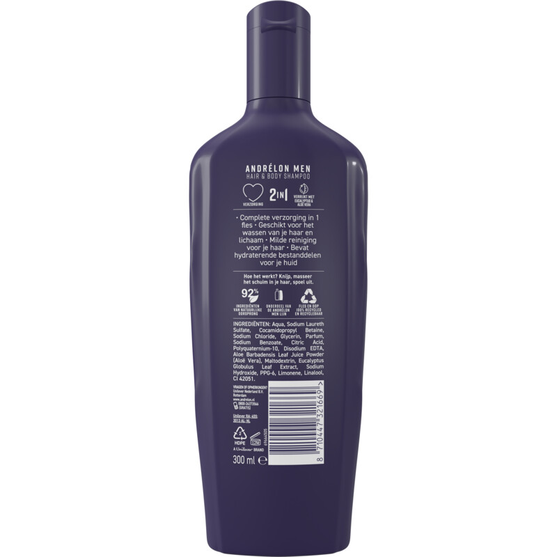 Een afbeelding van Andrélon Classic shampoo hair & body men