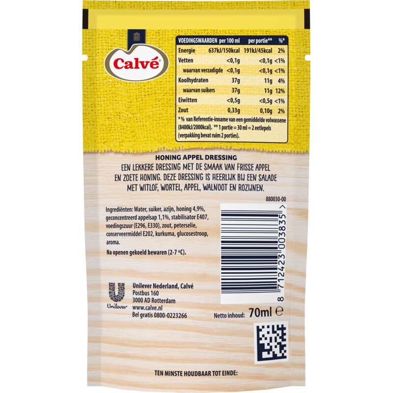 Een afbeelding van Calvé Honing appel salade dressing