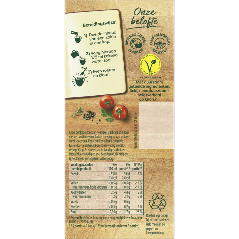 Een afbeelding van Knorr Drinkbouillon tomaat