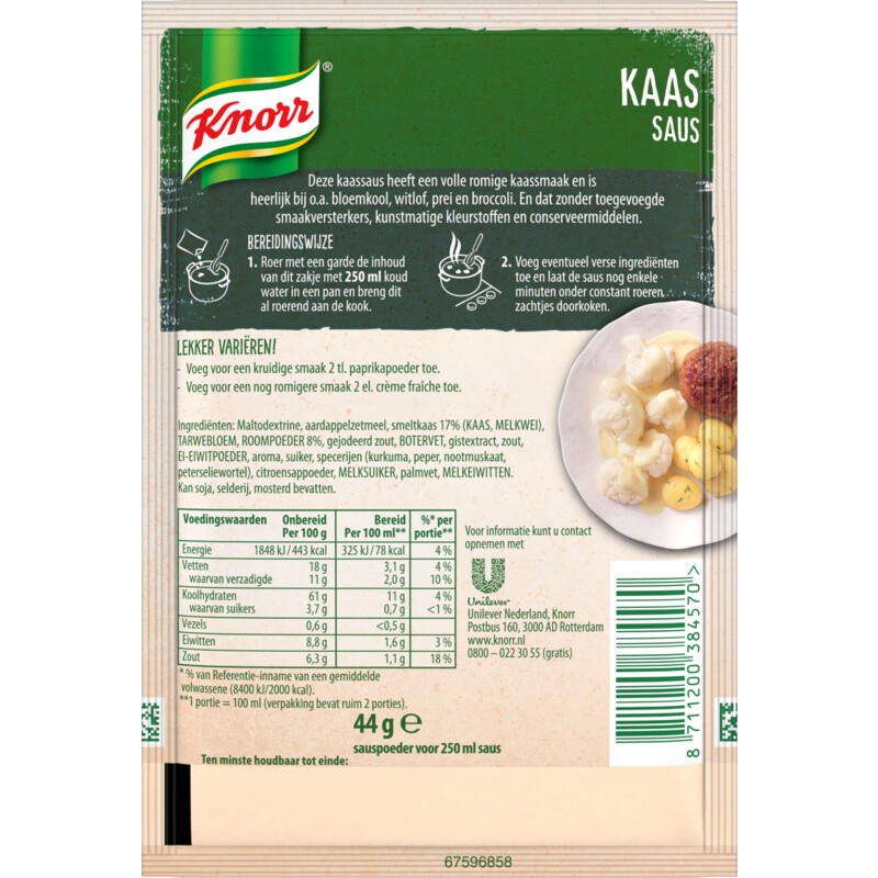 Een afbeelding van Knorr Kaas saus