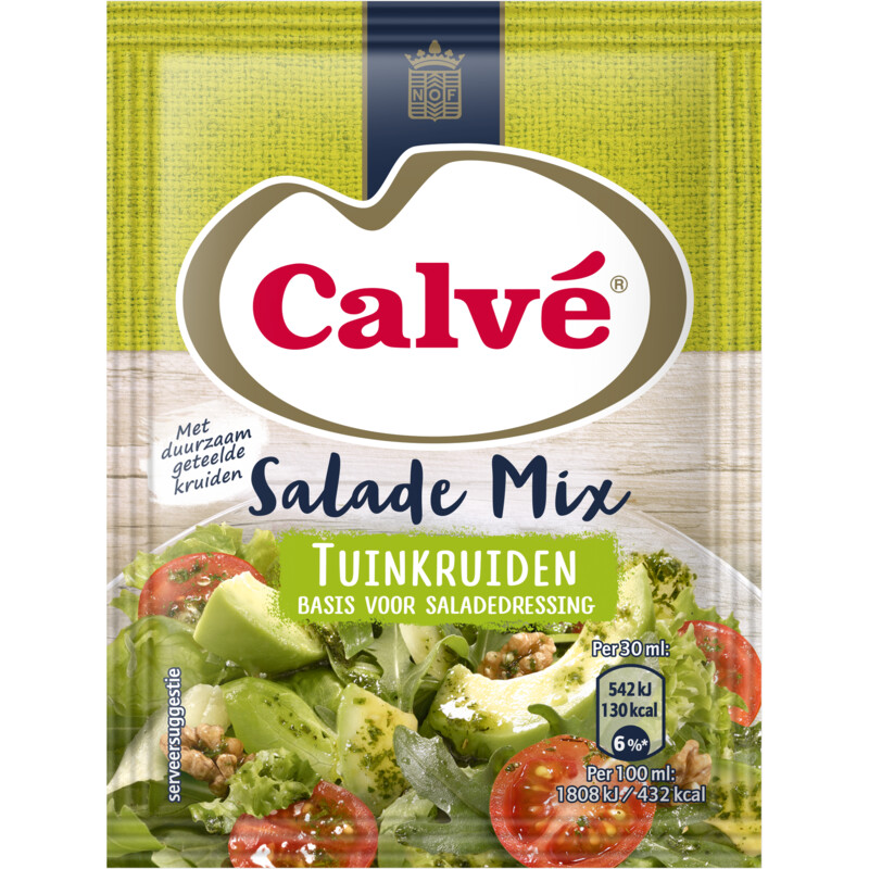 Een afbeelding van Calvé Salademix tuinkruiden