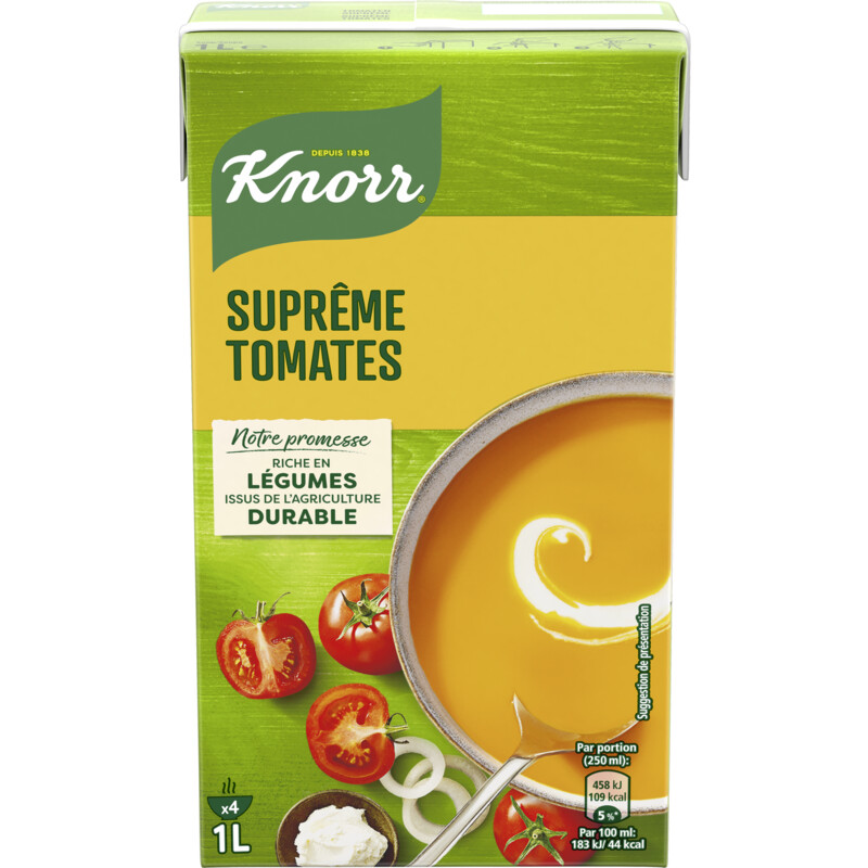 Een afbeelding van Knorr Tetra tomatensoep supreme bel