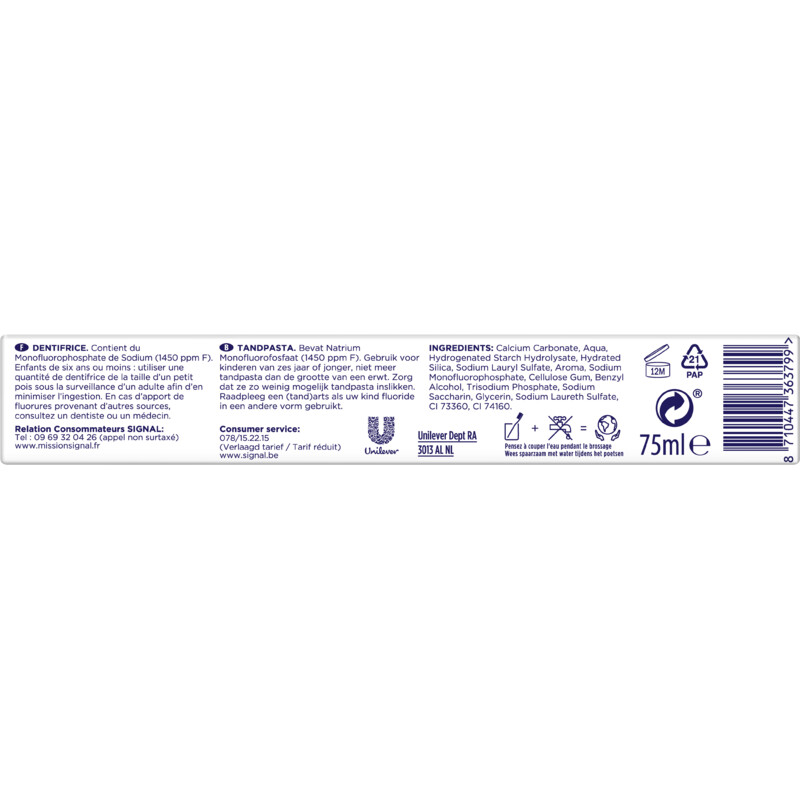 Een afbeelding van Signal tp White system revitalize BEL