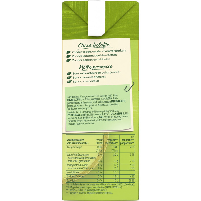 Een afbeelding van Knorr Asperge cremesoep BEL