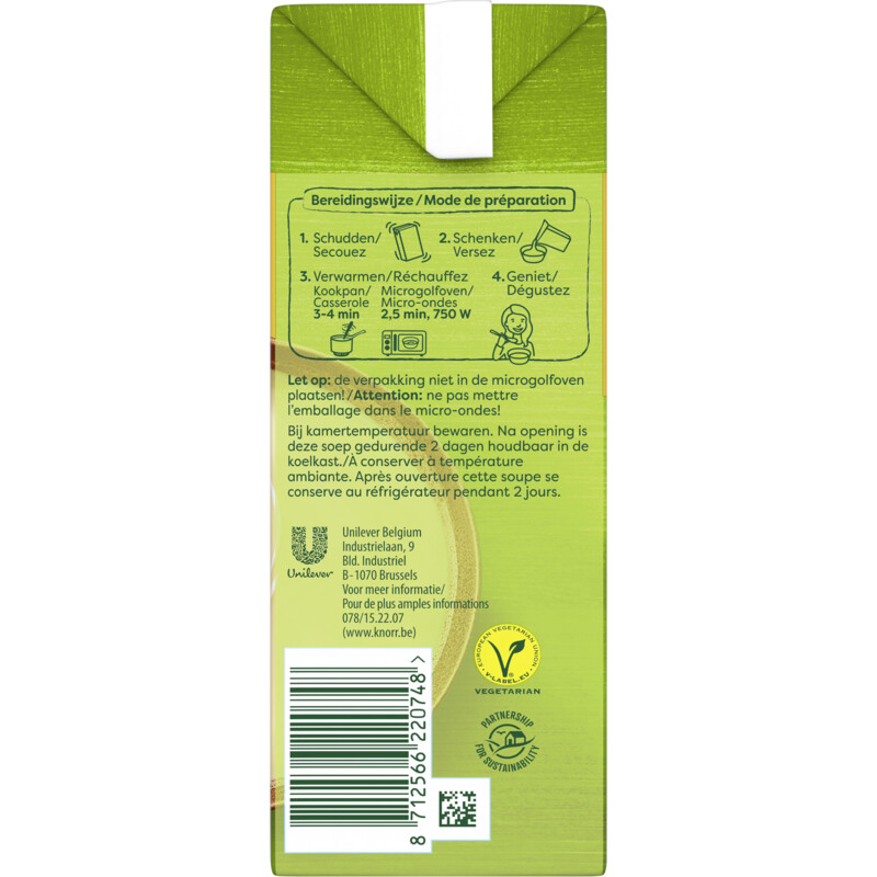 Een afbeelding van Knorr Asperge cremesoep BEL