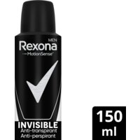 Een afbeelding van Rexona Men Invisible black & white deodorant