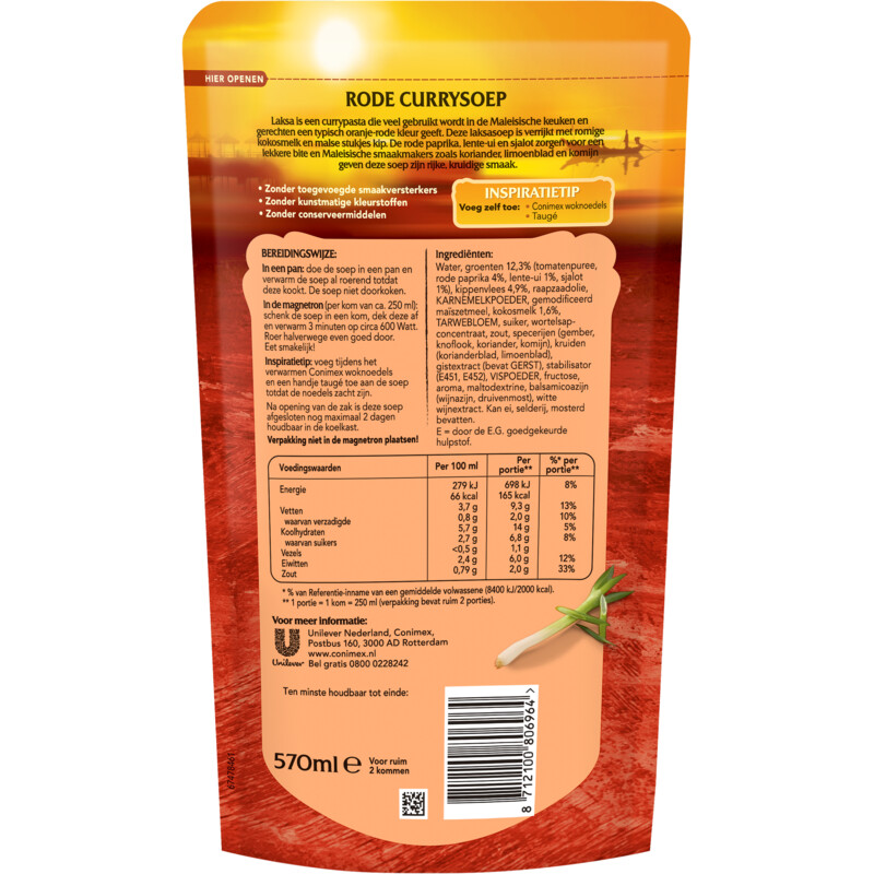 Een afbeelding van Conimex Maleisische laksa soep