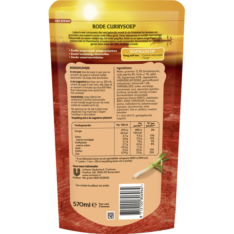 Een afbeelding van Conimex Maleisische laksa soep