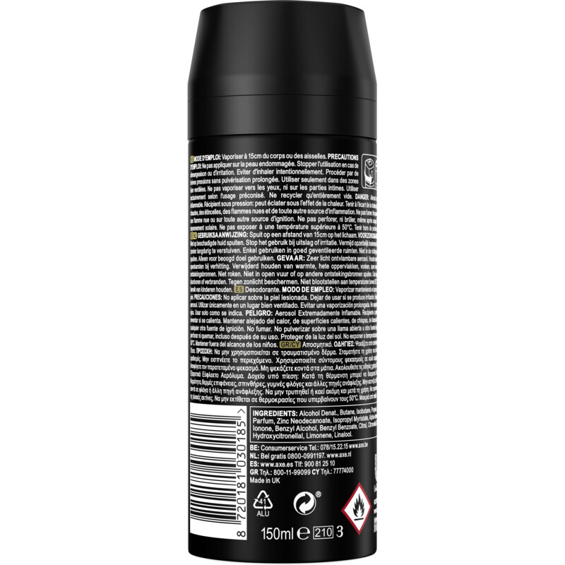 Een afbeelding van Axe Gold deodorant bodyspray