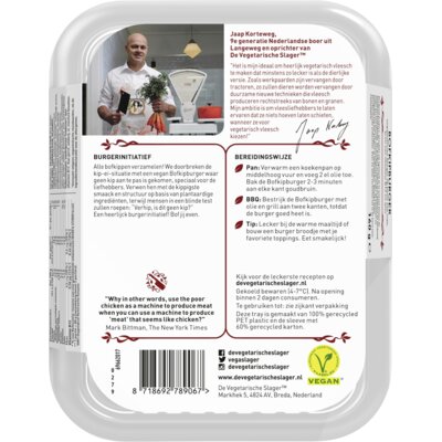 pdp-image-Vegetarische Slager Vegan bofkipburger
