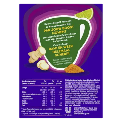 pdp-image-Unox Cup-a-soup focus kip, gember & limoen