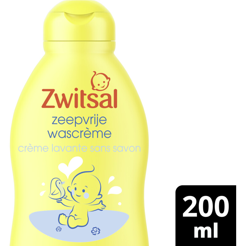 Een afbeelding van Zwitsal Baby zeepvrije wascrème