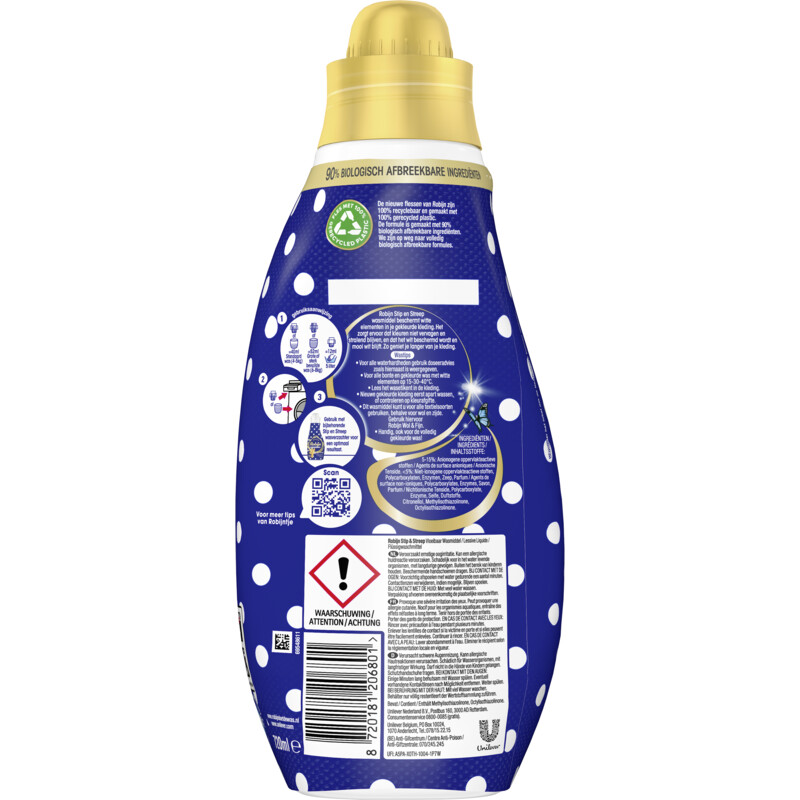 Een afbeelding van Robijn Wasmiddel stip & streep