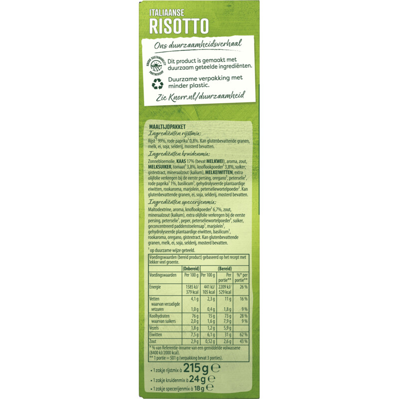 Een afbeelding van Knorr Wereldgerechten Italiaanse risotto
