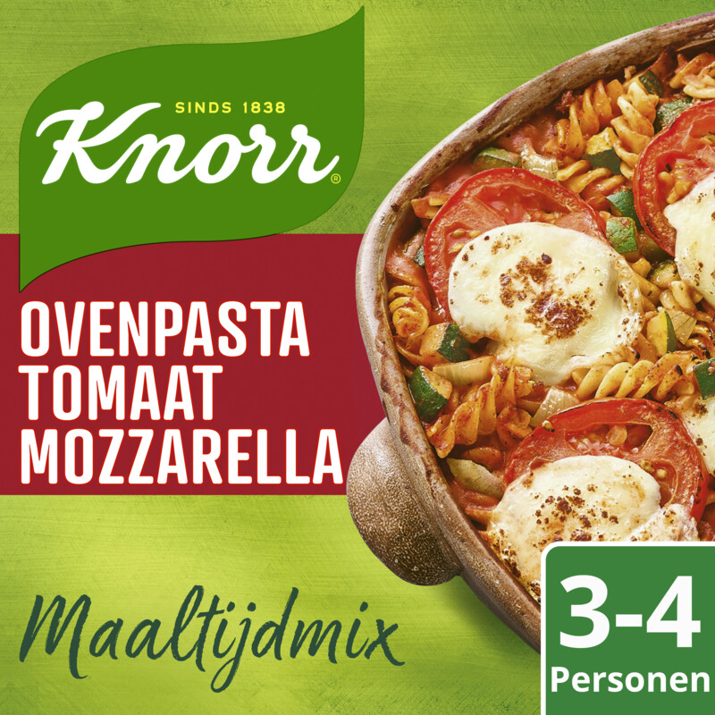 Een afbeelding van Knorr Maaltijdmix ovenpasta tomaat mozzarella