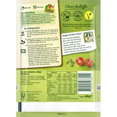 pdp-image-Knorr Maaltijdmix ovenpasta tomaat mozzarella