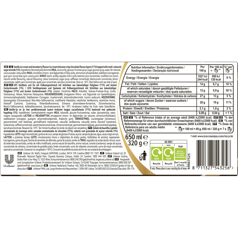 Een afbeelding van Viennetta Birthday cake