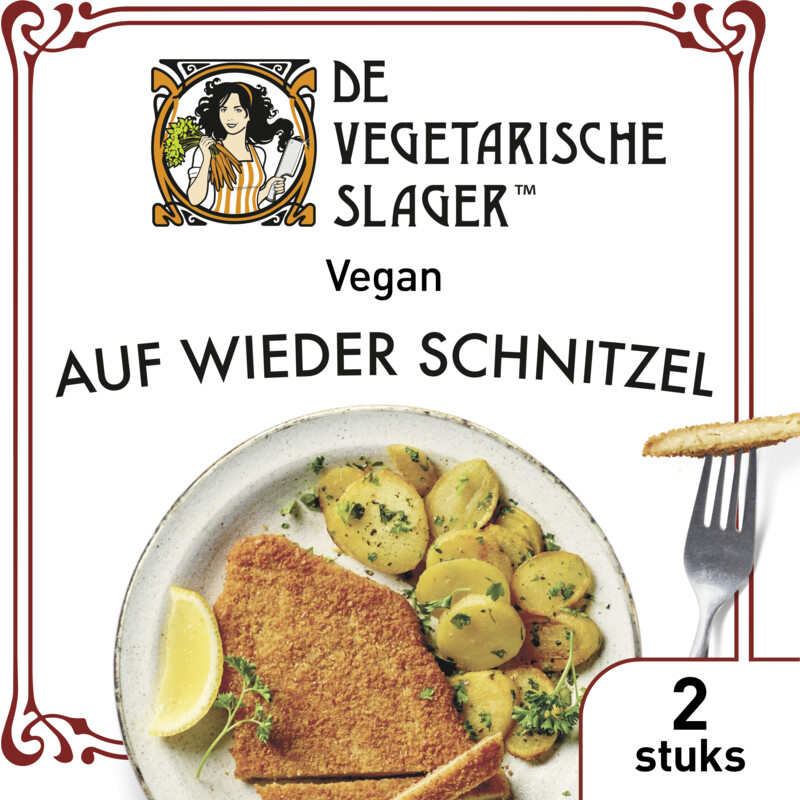 Een afbeelding van Vegetarische Slager Auf wieder schnitzel