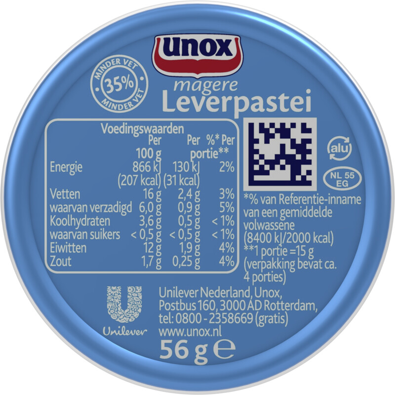 Een afbeelding van Unox Magere leverpastei