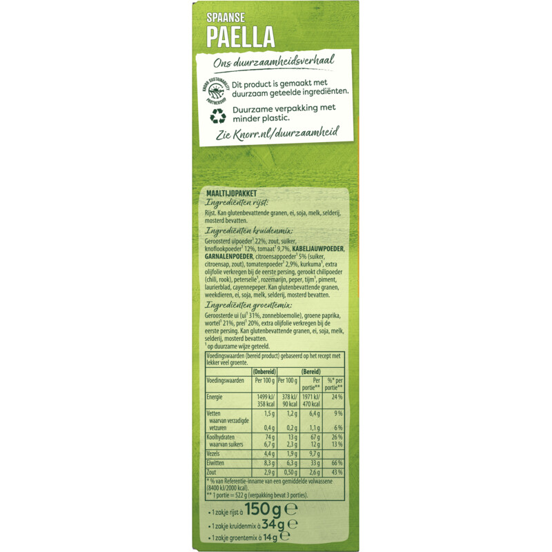 Een afbeelding van Knorr Wereldgerechten Spaanse paella