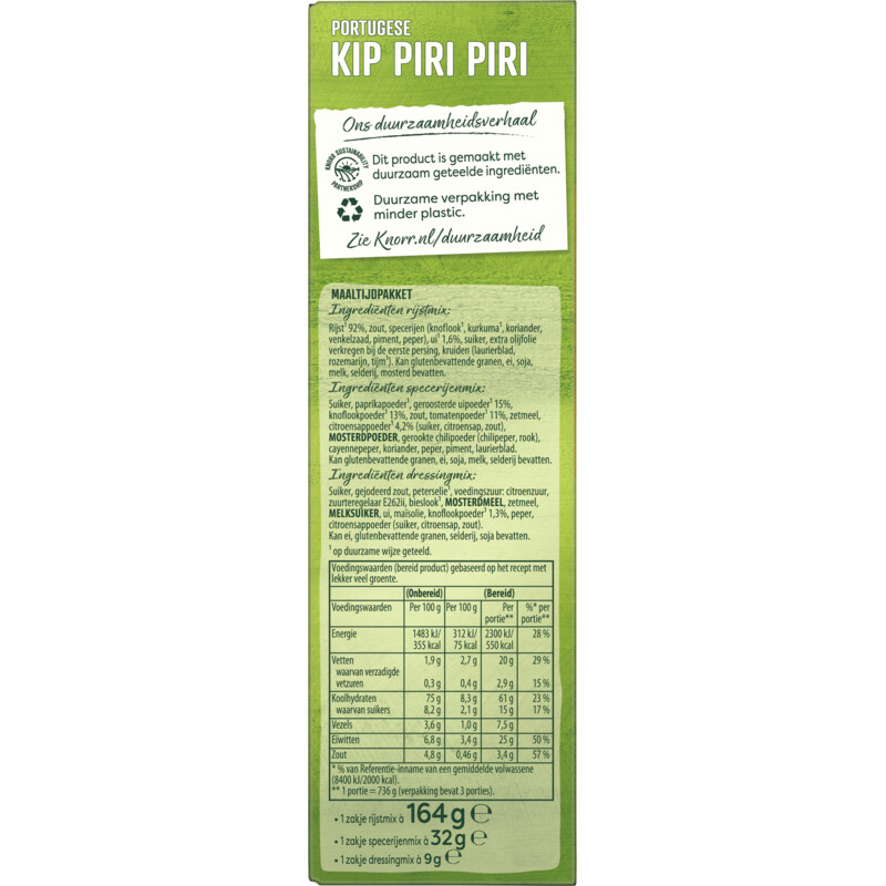 Een afbeelding van Knorr Wereldgerechten Portugese kip piri piri