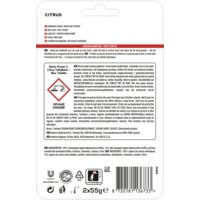 Een afbeelding van Glorix Power5 citrus duo pack wc-blok 2-pack