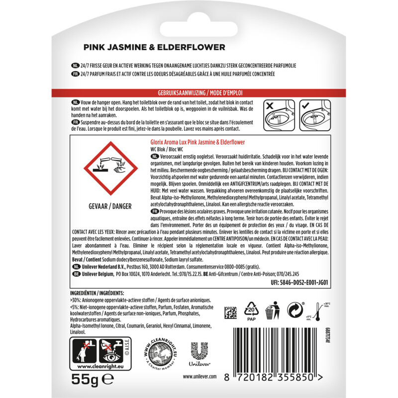 Een afbeelding van Glorix Aroma lux pink jasmine & elderflower
