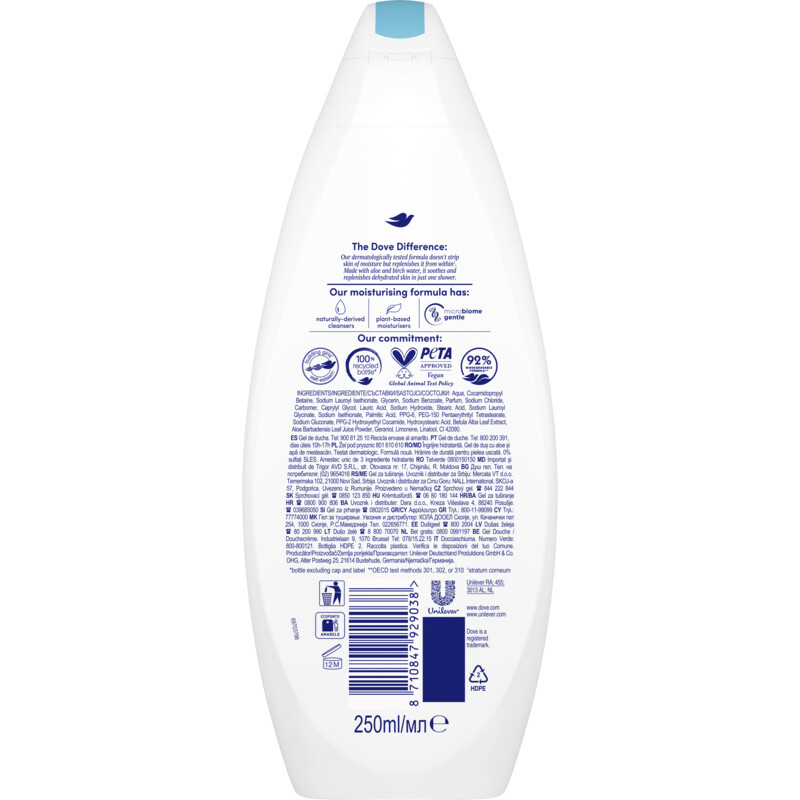 Een afbeelding van Dove Hydrating care douchegel