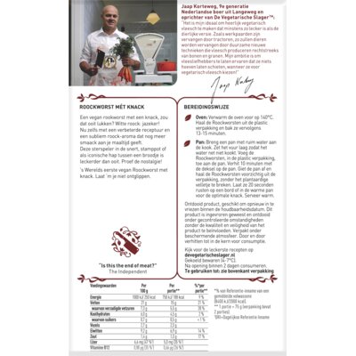 pdp-image-Vegetarische Slager Vegan roockworst