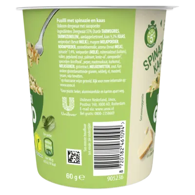 pdp-image-Unox Volkoren goodpasta spinazie kaas