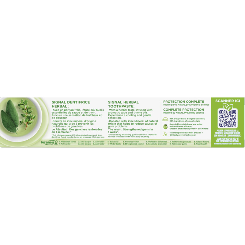 Een afbeelding van Signal tp integral nature herbal BEL