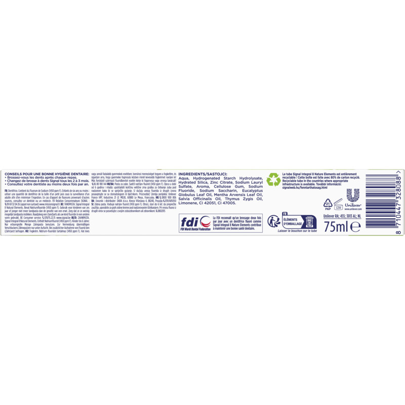 Een afbeelding van Signal tp integral nature herbal BEL