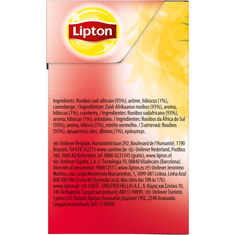 Een afbeelding van Lipton Infusie rooibos no caffeine