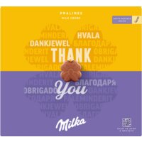 Een afbeelding van Milka Thank you pralines melk créme