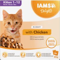Een afbeelding van IAMS Delights kitten with chicken in sauce