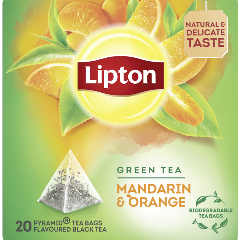 Een afbeelding van Lipton Green tea mandarin & orange