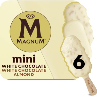 Mini white chocolate & white chocolate almond Magnum - 2615