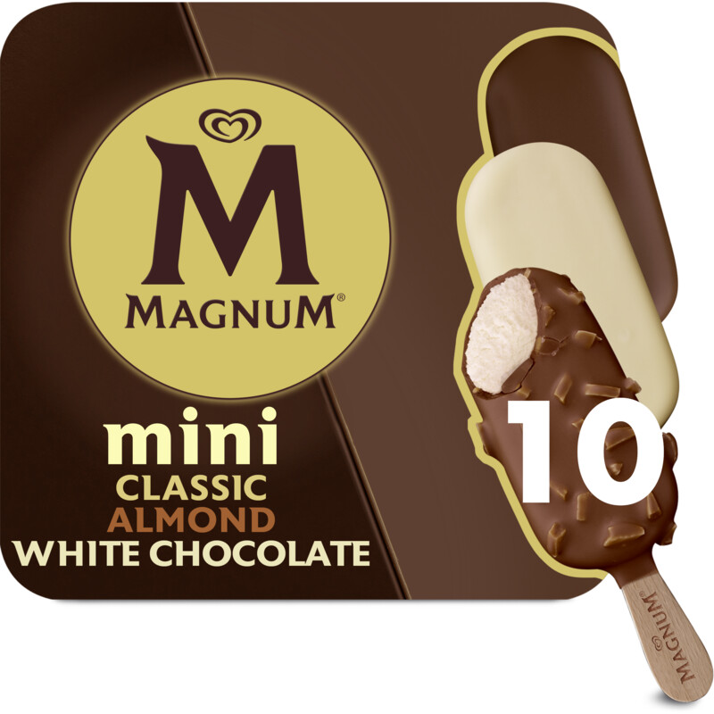 Een afbeelding van Magnum Mini classic almond white
